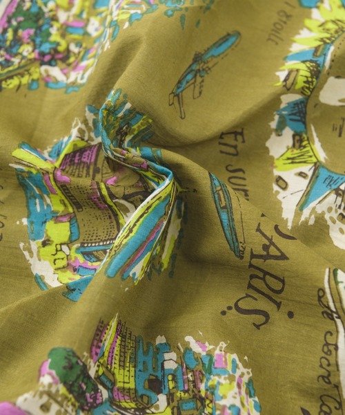 BINDU（ビンドゥー）の「バンダナ　Paris（バンダナ/スカーフ・レディース・ゴールド/ナチュラル・FREE）」の6枚目の写真