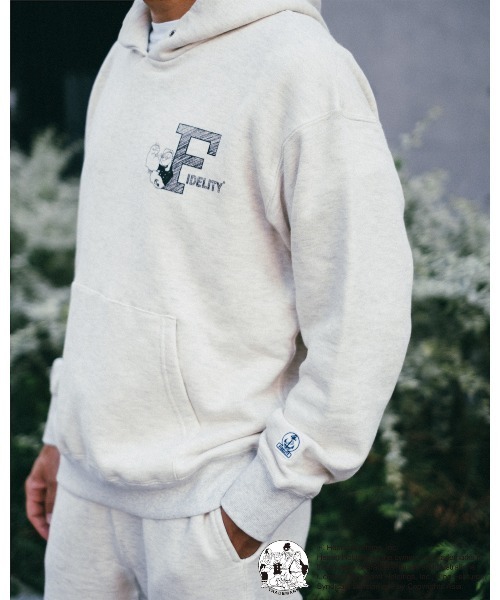 FIDELITY(フィデリティ)の「【FIDELITY フィデリティ】MEN'S POPEYE LOOP WHEEL SWEAT HOOD PARKA(パーカー・メンズ・ネイビー/オリーブ/ミックスグレー/ナチュラル・MEDIUM/LARGE/X-LARGE)」の2枚目の写真