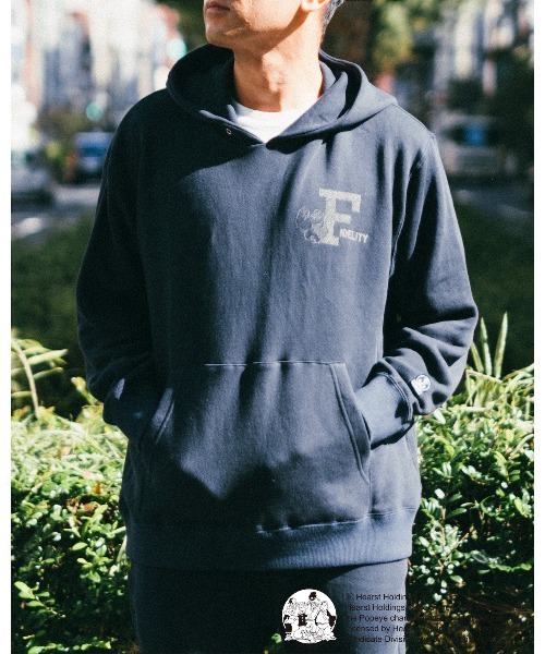 FIDELITY(フィデリティ)の「【FIDELITY フィデリティ】MEN'S POPEYE LOOP WHEEL SWEAT HOOD PARKA(パーカー・メンズ・ネイビー/オリーブ/ミックスグレー/ナチュラル・MEDIUM/LARGE/X-LARGE)」の4枚目の写真