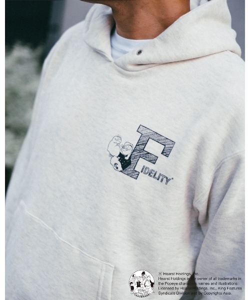 FIDELITY(フィデリティ)の「【FIDELITY フィデリティ】MEN'S POPEYE LOOP WHEEL SWEAT HOOD PARKA(パーカー・メンズ・ネイビー/オリーブ/ミックスグレー/ナチュラル・MEDIUM/LARGE/X-LARGE)」の14枚目の写真