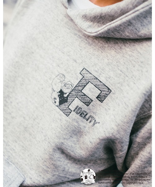 FIDELITY(フィデリティ)の「【FIDELITY フィデリティ】MEN'S POPEYE LOOP WHEEL SWEAT HOOD PARKA(パーカー・メンズ・ネイビー/オリーブ/ミックスグレー/ナチュラル・MEDIUM/LARGE/X-LARGE)」の7枚目の写真
