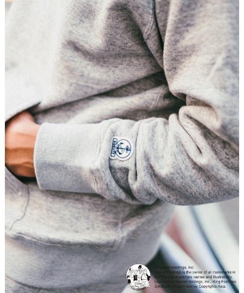 FIDELITY(フィデリティ)の「【FIDELITY フィデリティ】MEN'S POPEYE LOOP WHEEL SWEAT HOOD PARKA(パーカー・メンズ・ネイビー/オリーブ/ミックスグレー/ナチュラル・MEDIUM/LARGE/X-LARGE)」の8枚目の写真