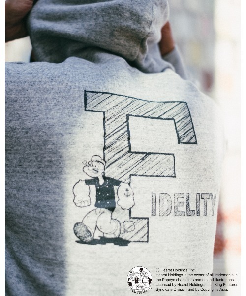 FIDELITY(フィデリティ)の「【FIDELITY フィデリティ】MEN'S POPEYE LOOP WHEEL SWEAT HOOD PARKA(パーカー・メンズ・ネイビー/オリーブ/ミックスグレー/ナチュラル・MEDIUM/LARGE/X-LARGE)」の5枚目の写真