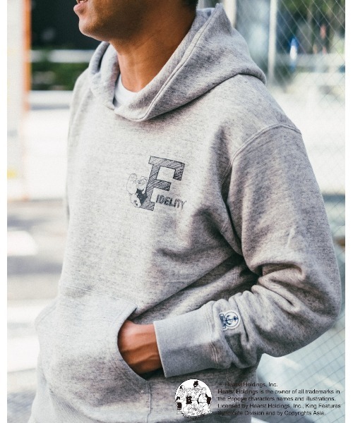 FIDELITY(フィデリティ)の「【FIDELITY フィデリティ】MEN'S POPEYE LOOP WHEEL SWEAT HOOD PARKA(パーカー・メンズ・ネイビー/オリーブ/ミックスグレー/ナチュラル・MEDIUM/LARGE/X-LARGE)」の9枚目の写真