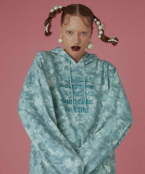 Candy Stripper（キャンディストリッパー）の「GOODTIME TIE DYE HOODIE（パーカー・レディース・ピンク/グリーン/ブラック・2）」の17枚目の写真