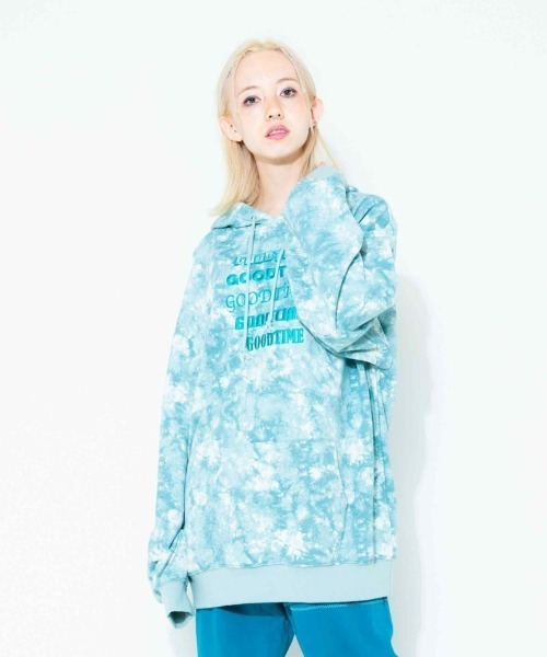 Candy Stripper（キャンディストリッパー）の「GOODTIME TIE DYE HOODIE（パーカー・レディース・ピンク/グリーン/ブラック・2）」の11枚目の写真