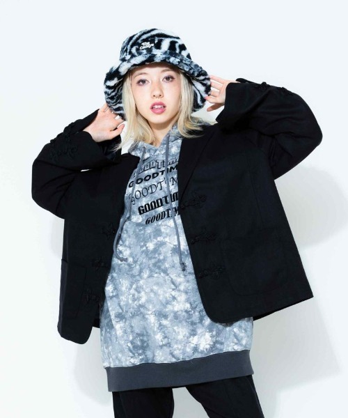 Candy Stripper（キャンディストリッパー）の「GOODTIME TIE DYE HOODIE（パーカー・レディース・ピンク/グリーン/ブラック・2）」の9枚目の写真