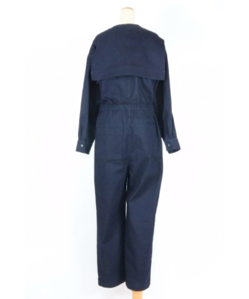 AULA AILA（アウラアイラ）の「フロントジップジャンプスーツ（つなぎ/オールインワン・レディース・ブラック/パープル/インディゴブルー・1/0）」の8枚目の写真