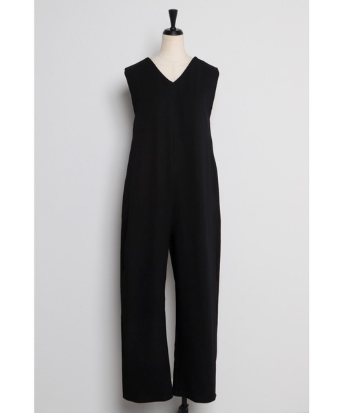 unminou❤︎ポコポンオールインワン セール】【動画あり】polo collar sleeveless jumpsuit