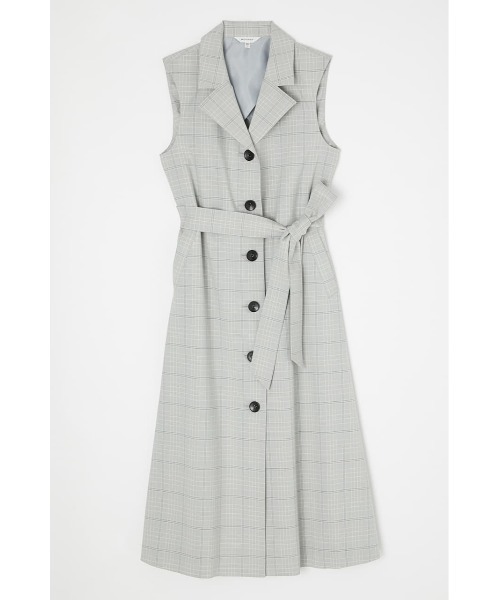 MOUSSY(マウジー)の「TAILORED COLLAR DRESS(ワンピース・レディース・グレー/ベージュ・2/1)」の8枚目の写真