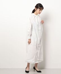 feepur | バンドカラーオーバーシャツワンピース(シャツワンピース)