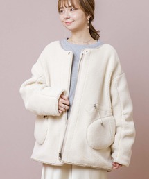 flower | スウィートボアコート(ムートンコート)