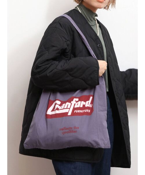 Ungrid（アングリッド）の「カラーロゴエコバッグ（エコバッグ/サブバッグ・レディース・オフホワイト/オレンジ/グリーン系その他/ブルー/ネイビー/ベージュ・FREE）」の4枚目の写真