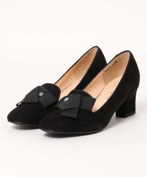 JILLSTUART shoe（ジルスチュアート　シュー）の「グログランリボンスクエアトゥパンプス（パンプス・レディース・ブラック/サンドベージュ/グリーン・24.5cm/24.0cm/23.0cm/22.5cm/23.5cm）」の2枚目の写真