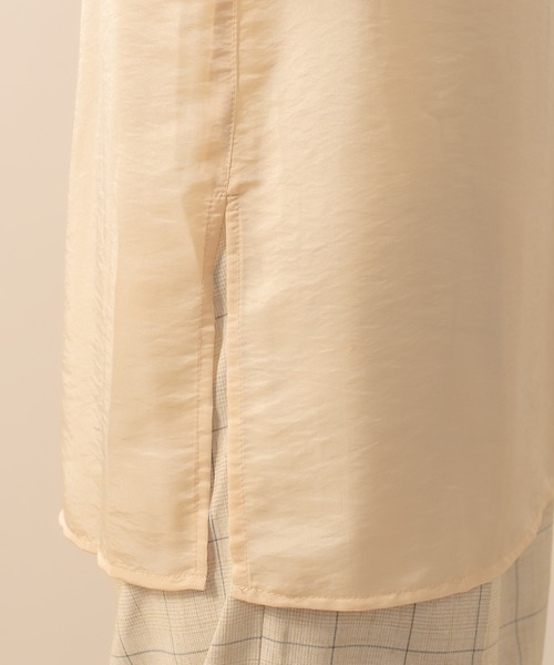 mystic（ミスティック）の「[mline] WEB限定 シアープルオーバー（Tシャツ/カットソー・レディース・ブラック/オフホワイト/ベージュ・FREE）」の8枚目の写真