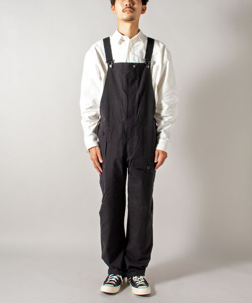 GLOSTER（グロスター）の「【GLOSTER/グロスター】ミリタリーオーバーオール ユーロワーク（サロペット/オーバーオール・メンズ・ブラック/グレー/オリーブ・MEDIUM/LARGE）」の10枚目の写真