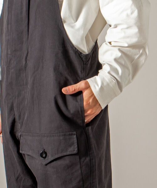 GLOSTER（グロスター）の「【GLOSTER/グロスター】ミリタリーオーバーオール ユーロワーク（サロペット/オーバーオール・メンズ・ブラック/グレー/オリーブ・MEDIUM/LARGE）」の15枚目の写真