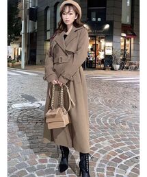 RESEXXY | ビッグカラーデザインコート(トレンチコート)