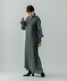 mystic | ロングニットベスト(ワンピース)