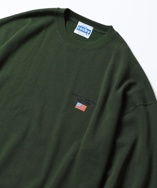 FREAK'S STORE(フリークスストア)の「WEB限定 GERRY COSBY×FREAK'S STORE/ジェリーコスビー 別注 ビッグシルエット アスレチック刺繍ロゴ クルーネックスウェット(スウェット・メンズ・ブラック/杢グレー/ネイビー/ダークグリーン・SMALL/MEDIUM/LARGE/X-LARGE)」の15枚目の写真