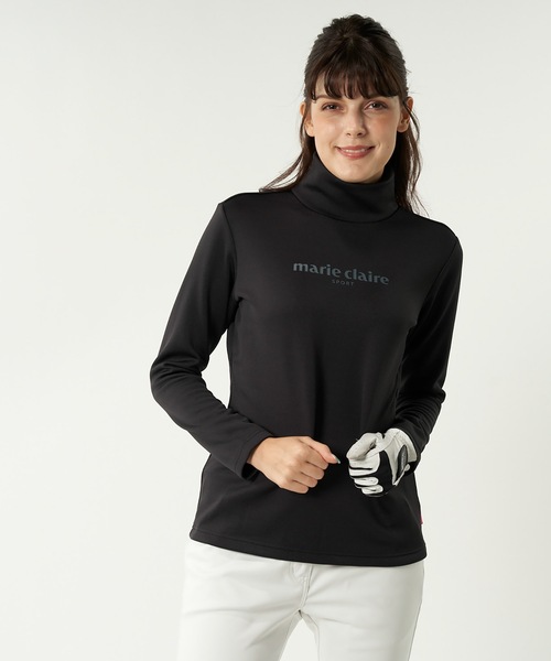 marie claire(マリ・クレール)の「【marie claire:マリ・クレール】レディース長袖ハイネックインナーシャツ / ゴルフウェア(Tシャツ/カットソー・レディース・ホワイト/ブラック/ネイビー・MEDIUM/LARGE/X-LARGE/XX-LARGE)」の14枚目の写真