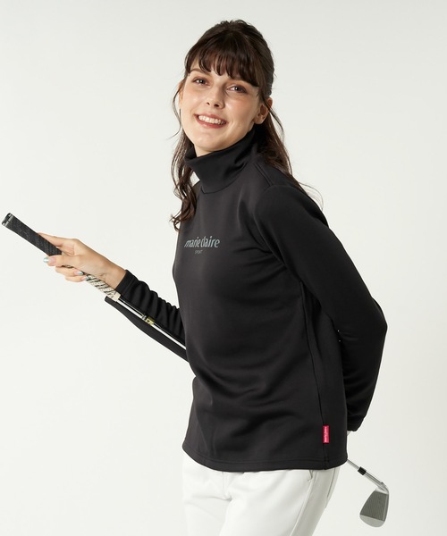 marie claire(マリ・クレール)の「【marie claire:マリ・クレール】レディース長袖ハイネックインナーシャツ / ゴルフウェア(Tシャツ/カットソー・レディース・ホワイト/ブラック/ネイビー・MEDIUM/LARGE/X-LARGE/XX-LARGE)」の7枚目の写真