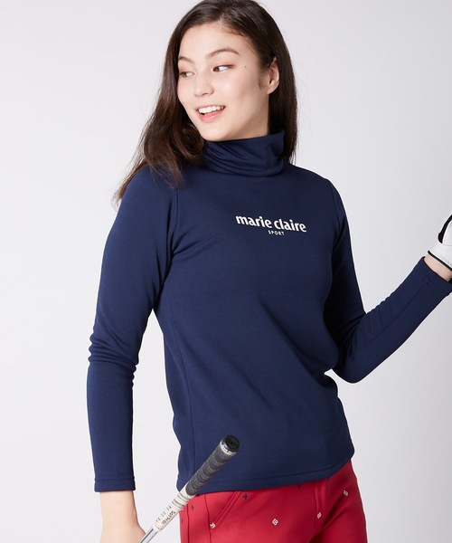 marie claire(マリ・クレール)の「【marie claire:マリ・クレール】レディース長袖ハイネックインナーシャツ / ゴルフウェア(Tシャツ/カットソー・レディース・ホワイト/ブラック/ネイビー・MEDIUM/LARGE/X-LARGE/XX-LARGE)」の17枚目の写真