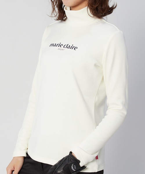 marie claire(マリ・クレール)の「【marie claire:マリ・クレール】レディース長袖ハイネックインナーシャツ / ゴルフウェア(Tシャツ/カットソー・レディース・ホワイト/ブラック/ネイビー・MEDIUM/LARGE/X-LARGE/XX-LARGE)」の11枚目の写真