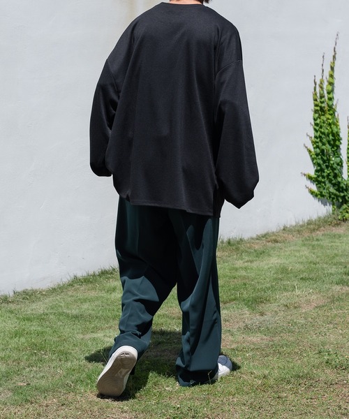 Perushu（ペルーシュ）の「【1周年記念アイテム】フラワー刺繍ビッグロンT（Tシャツ/カットソー・メンズ・ホワイト/ブラック/ダークパープル・MEDIUM/LARGE）」の14枚目の写真