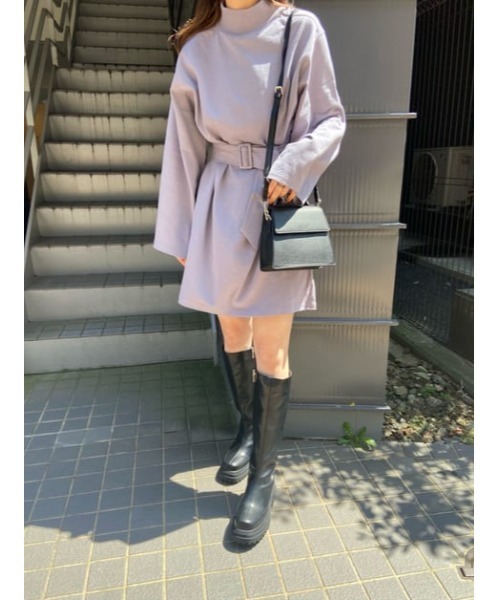 SLY（スライ）の「FLARE SLEEVE CUT OP/フレアスリーブカットワンピース（ワンピース・レディース・アイボリー/ブラック/グレー・FREE）」の17枚目の写真