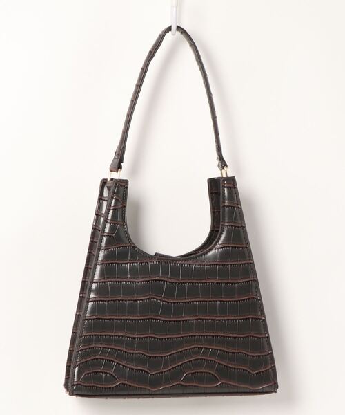 BLUEEAST（ブルーイースト）の「クロコ調フェイクレザーハンドバッグ（ハンドバッグ・レディース・ブラック/ブラウン・FREE）」の5枚目の写真