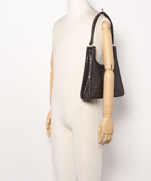 BLUEEAST（ブルーイースト）の「クロコ調フェイクレザーハンドバッグ（ハンドバッグ・レディース・ブラック/ブラウン・FREE）」の8枚目の写真