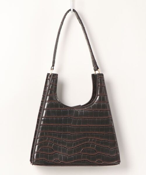 BLUEEAST（ブルーイースト）の「クロコ調フェイクレザーハンドバッグ（ハンドバッグ・レディース・ブラック/ブラウン・FREE）」の7枚目の写真