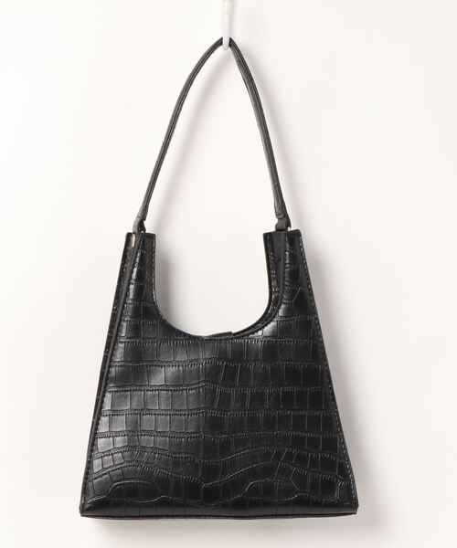 BLUEEAST（ブルーイースト）の「クロコ調フェイクレザーハンドバッグ（ハンドバッグ・レディース・ブラック/ブラウン・FREE）」の6枚目の写真