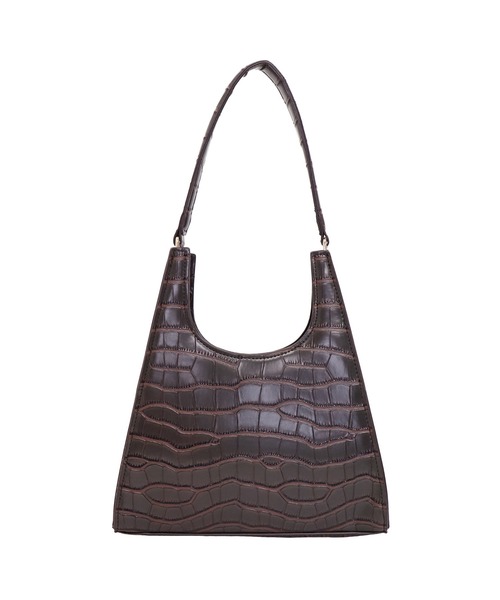 BLUEEAST（ブルーイースト）の「クロコ調フェイクレザーハンドバッグ（ハンドバッグ・レディース・ブラック/ブラウン・FREE）」の10枚目の写真