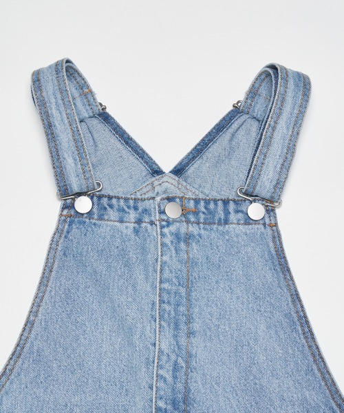 WHO'S WHO gallery(フーズフーギャラリー)の「デザインオーバーオール(サロペット/オーバーオール・レディース・ブラック/サックスブルー/ブルー・FREE)」の6枚目の写真