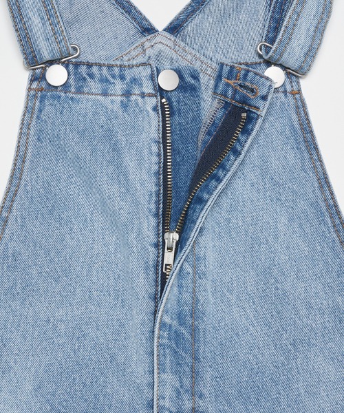 WHO'S WHO gallery(フーズフーギャラリー)の「デザインオーバーオール(サロペット/オーバーオール・レディース・ブラック/サックスブルー/ブルー・FREE)」の12枚目の写真