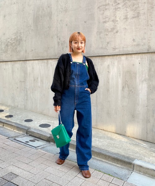 WHO'S WHO gallery(フーズフーギャラリー)の「デザインオーバーオール(サロペット/オーバーオール・レディース・ブラック/サックスブルー/ブルー・FREE)」の13枚目の写真