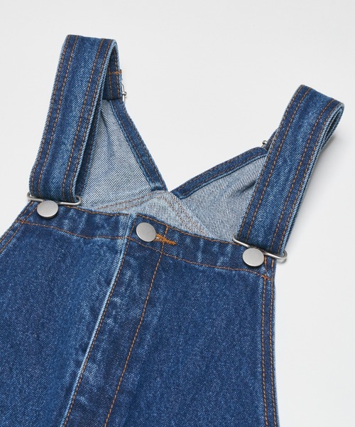 WHO'S WHO gallery(フーズフーギャラリー)の「デザインオーバーオール(サロペット/オーバーオール・レディース・ブラック/サックスブルー/ブルー・FREE)」の22枚目の写真