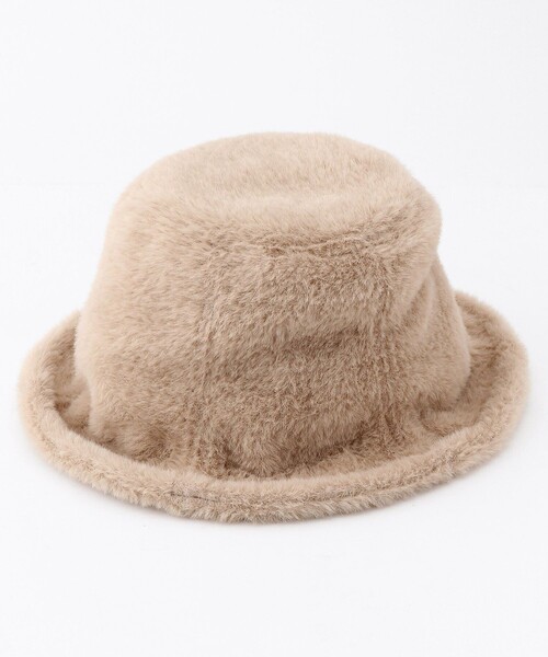 FREAK'S STORE（フリークスストア）の「ファーチューリップハット(バケットハット)（ハット・レディース・ブラック/ベージュ/レオパード・ONE SIZE）」の3枚目の写真