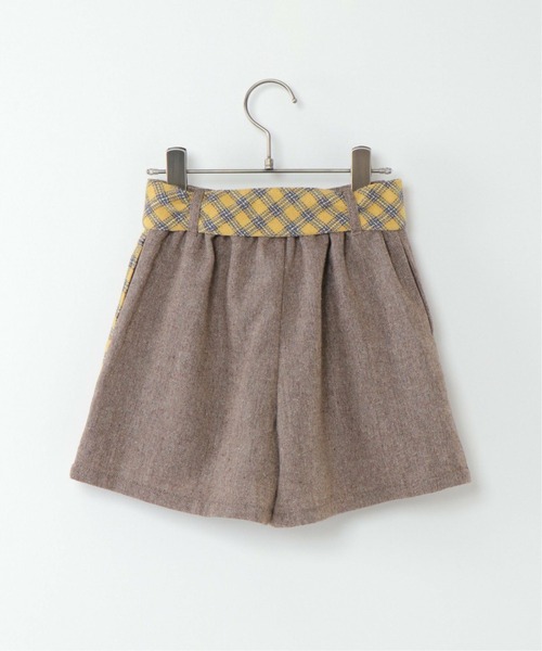 ikka（イッカ）の「【キッズ】ツイード風切り替えラップキュロット（100~160cm）（スカート・キッズ・ブラック/イエロー・120/130/150/160/100/110/140）」の15枚目の写真