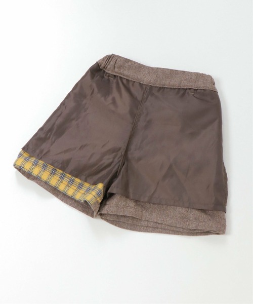ikka（イッカ）の「【キッズ】ツイード風切り替えラップキュロット（100~160cm）（スカート・キッズ・ブラック/イエロー・120/130/150/160/100/110/140）」の10枚目の写真