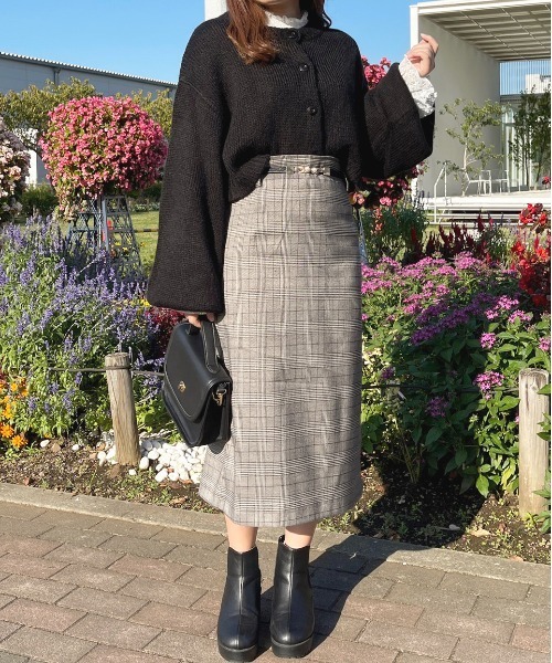 apres jour(アプレジュール)の「アソートナロースカート【ZOZOTOWN限定アイテム】(スカート・レディース・ライトブラウン/ブラウン系その他/アイボリー/ブラック・X-LARGE/フリー)」の3枚目の写真