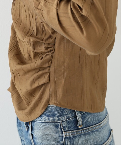 U by SPICK&amp;SPAN フロッキードットブラウス　ユーバイスピックアンド U by SPICK&SPAN - U by SPICK&SPAN フロッキードットブラウス ユー