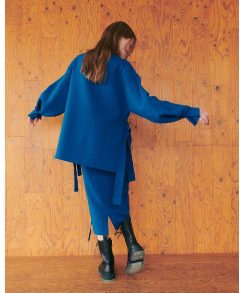 LE CIEL BLEU(ルシェルブルー)の「Wool Smooth Skirt(スカート・レディース・ライトグレー/ブラック/レッド/ブルー・36)」の16枚目の写真