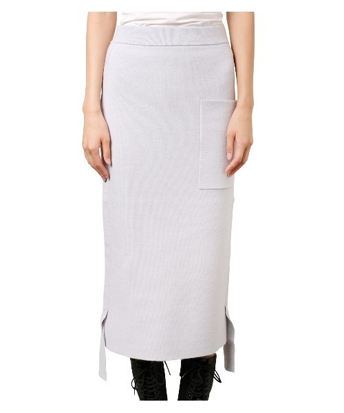 LE CIEL BLEU(ルシェルブルー)の「Wool Smooth Skirt(スカート・レディース・ライトグレー/ブラック/レッド/ブルー・36)」の13枚目の写真