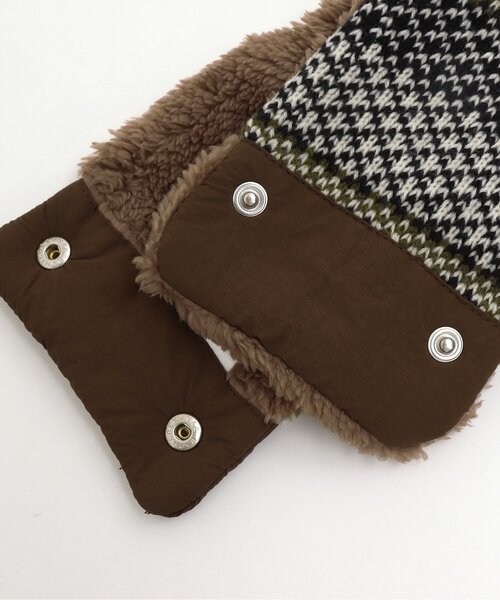 BREEZE（ブリーズ）の「ジャガードニットネックウォーマー（ネックウォーマー/スヌード・キッズ・ブラック/アイボリー・SMALL/MEDIUM）」の6枚目の写真