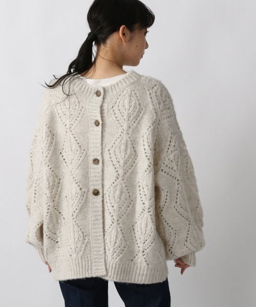 LOWRYS FARM(ローリーズファーム)の「2WAYスカシガラニットLS 238717(ニット/セーター・レディース・アイボリー/ブラウン/ダークブラウン・FREE)」の14枚目の写真