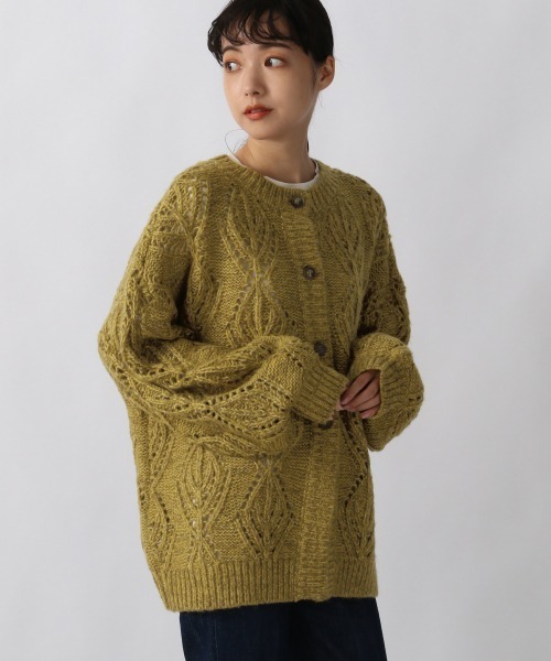LOWRYS FARM(ローリーズファーム)の「2WAYスカシガラニットLS 238717(ニット/セーター・レディース・アイボリー/ブラウン/ダークブラウン・FREE)」の18枚目の写真
