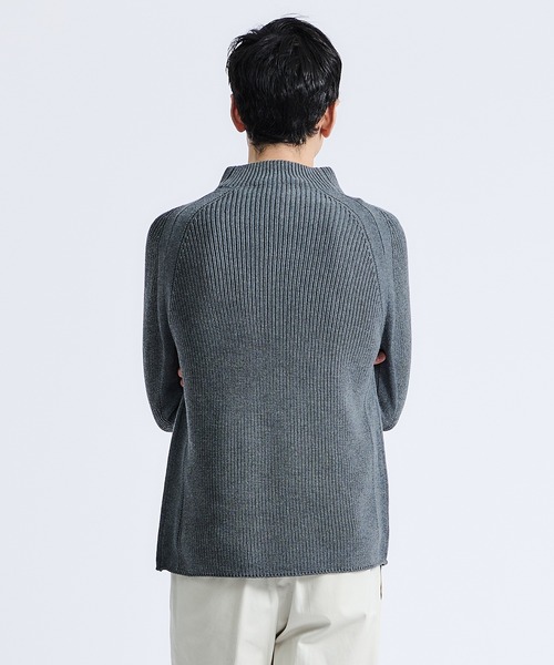 イタリア製 ゼニア ZEGNA リネン混コットン モックネックニット XS イタリア製 ゼニア ZEGNA リネン混コットン モックネックニット